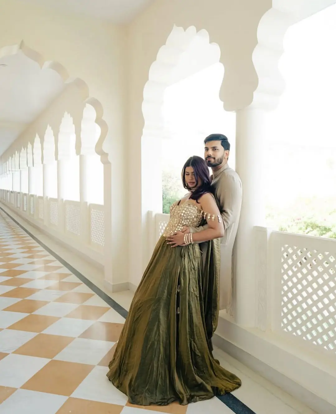 Roopgarh Palace courtyard